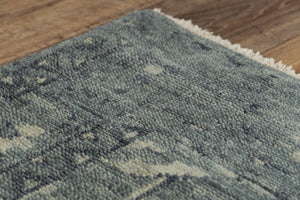 Alora Decor Abby Hand-Knotted Blue And Ivory Medallion Rug — Hand-Spun Wool, Durable Traditional Focal Point 6' x 9' 01601610800090609