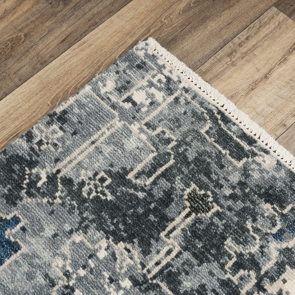 Alora Decor Abby Hand-Knotted Gray Wool Rug With Plush Hand-Spun Pile, Artisanal Finish And Timeless Elegance 6' x 9' 01601611233540609