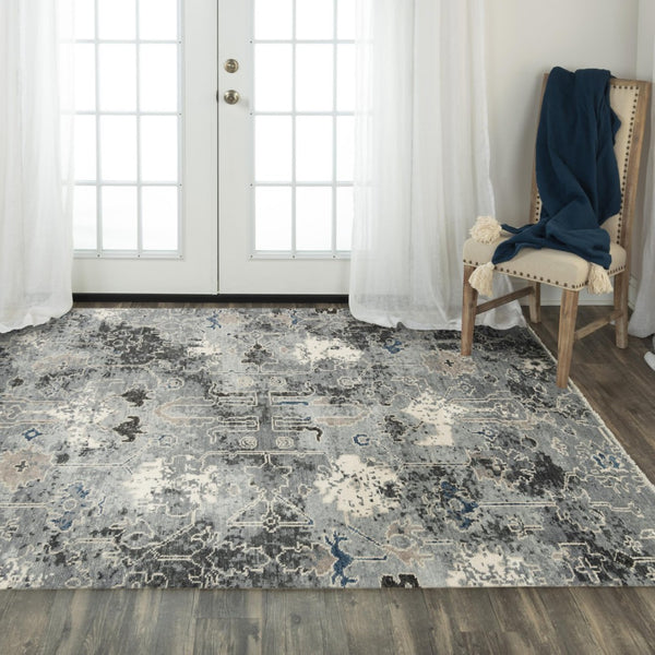 Alora Decor Abby Hand-Knotted Gray Wool Rug With Plush Hand-Spun Pile, Artisanal Finish And Timeless Elegance 6' x 9' 01601611233540609