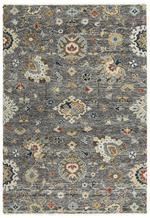 Alora Decor Abby Hand-Knotted Gray Wool Rug, Hand-Spun Artisanal Weave With Soft Sheared Pile And Durable Edge 9' x 12' 01601611355540912