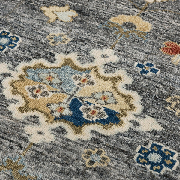 Alora Decor Abby Hand-Knotted Gray Wool Rug, Hand-Spun Artisanal Weave With Soft Sheared Pile And Durable Edge 9' x 12' 01601611355540912