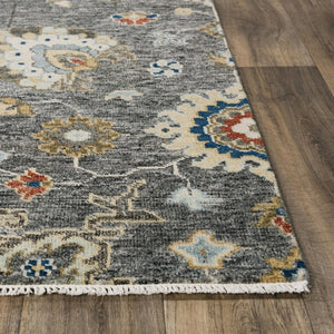 Alora Decor Abby Hand-Knotted Gray Wool Rug, Hand-Spun Artisanal Weave With Soft Sheared Pile And Durable Edge 9' x 12' 01601611355540912