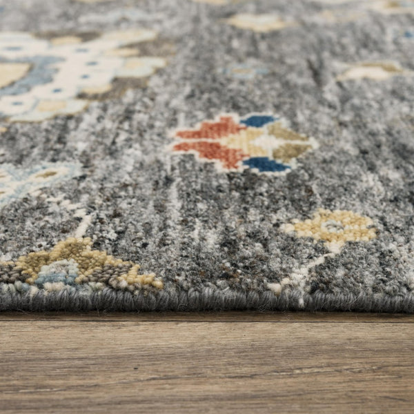 Alora Decor Abby Hand-Knotted Gray Wool Rug, Hand-Spun Artisanal Weave With Soft Sheared Pile And Durable Edge 9' x 12' 01601611355540912