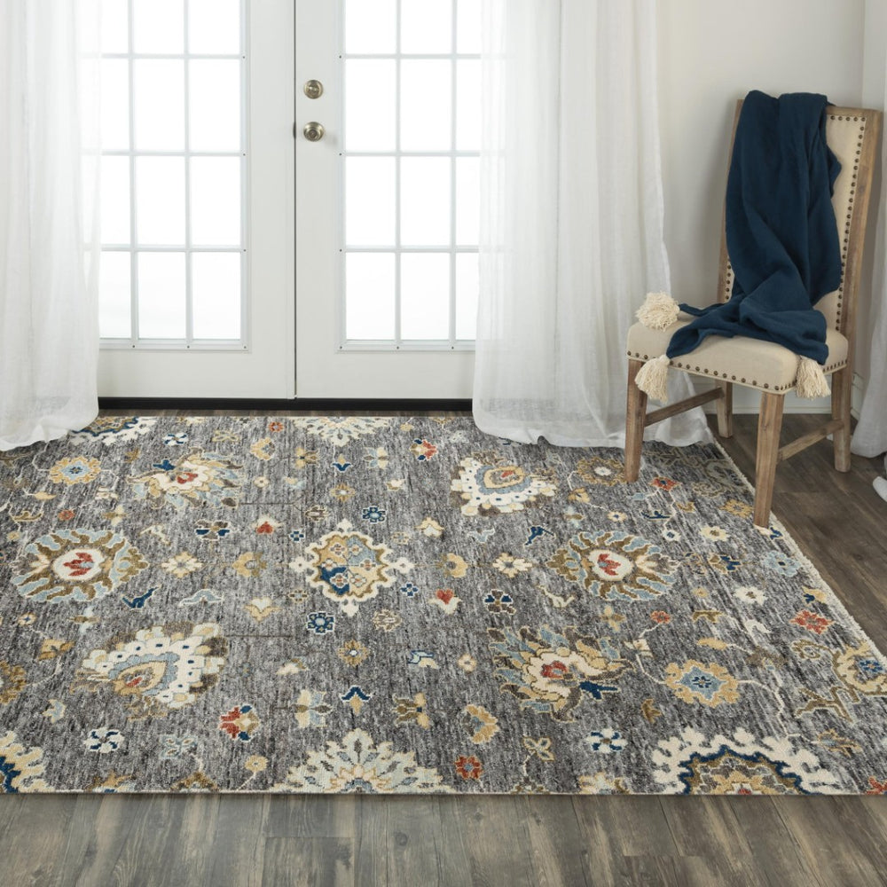 Alora Decor Abby Hand-Knotted Gray Wool Rug, Hand-Spun Artisanal Weave With Soft Sheared Pile And Durable Edge 9' x 12' 01601611355540912