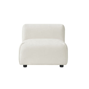 English Elm Modern Curved Accent Chair Plush Cloud Cushioning Sculptural Form for Any Room N767P399473B