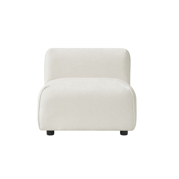 English Elm Modern Curved Accent Chair Plush Cloud Cushioning Sculptural Form for Any Room N767P399473B