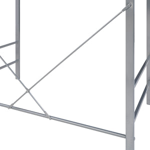 OSP Home Furnishings Zephyr Computer Desk Black/Silver