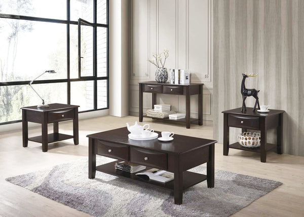 English Elm End Table with One Drawer in Brown — Rustic Accent Table with Lower Shelf, Spacious Top for Décor and Storage SR016388