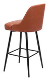 Keppel Swivel Barstool Brown 109974 Zuo Modern