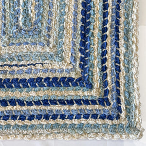 Capel Rugs Crafted Cotton Chenille Rugs – Soft, Plush Texture With Durable Wool-blend For Modern Rustic Charm Seafoam, Teal 88% Cotton,12% Wool 0165qs05000800425