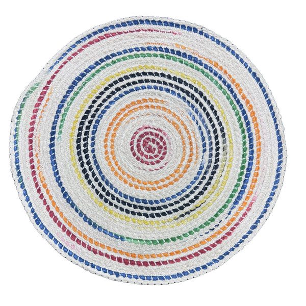 Capel Rugs Crafted Cotton Chenille Rugs – Soft, Plush Texture With Durable Wool-blend For Modern Rustic Charm Vivid, White 88% Cotton,12% Wool 0165cs0706925