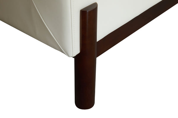 English Elm Christopher Knight Home® - Anurudh Barrel Club chair with Faux Leather Upholstery, Solid Wood Frame, Cozy Loose Back Cushion Camel,Walnut 34.5 L x 33.5 W x 27.5 H N776P195587E