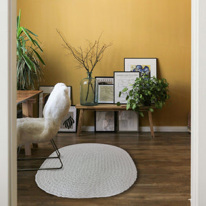 Capel Rugs Terra Harvest Handcrafted Jute Rug - Eco-friendly, Durable, And Soft Textured For Timeless Style Bleached, Ivory 100% Jute 0170vs03000500600