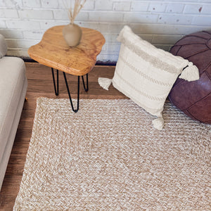 Capel Rugs Terra Harvest Handcrafted Jute Rug - Eco-friendly, Durable, And Soft Textured For Timeless Style Wheat, White 100% Jute 0170qs00240036625