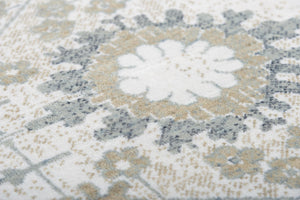 Alora Decor Elect Eco-Friendly Motif Rug By Alora DéCor — Recycled Polyester, Traditional Floral Border, Durable 9' x 12' 01701710100370912