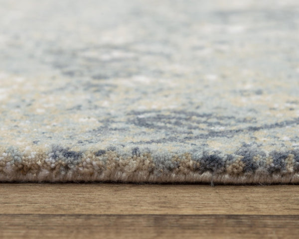 Alora Decor Elect Gray Runner Rug - 2'6"X8' Distressed Geometric 100% Recycled Polyester, Durable Hallway Rug 01701710300372608