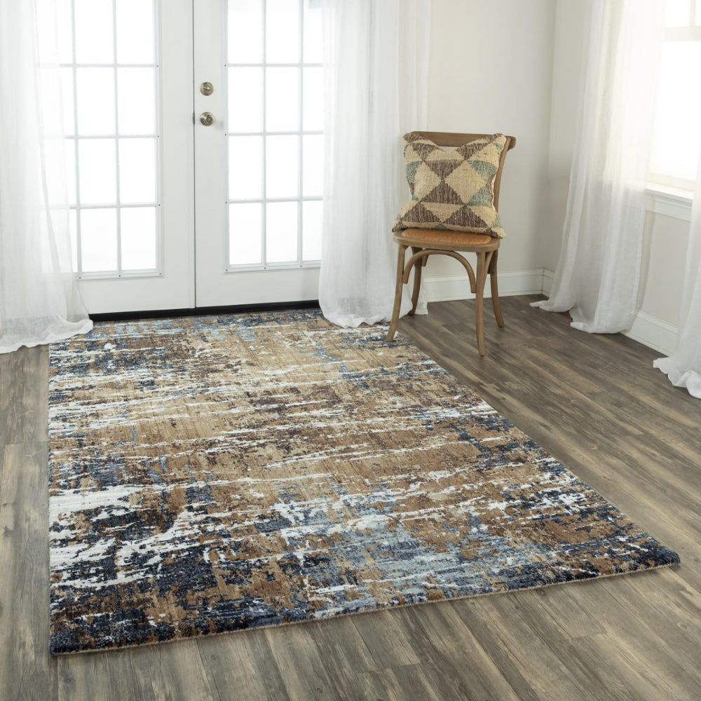 Alora Decor Elect Eco-Friendly Abstract Rug With Plush Recycled Polyester Pile, Power-Loomed, Hand-Finished Modern Centerpiece 10' x 13' 01701710500120113