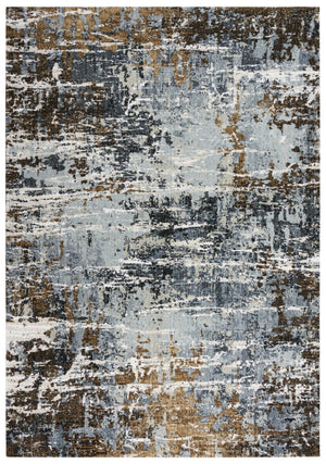 Alora Decor Elect Abstract Rug With Recycled Polyester, Modern Gray-Brown Ivory Palette For High Traffic Areas 9' x 12' 01701710600460912
