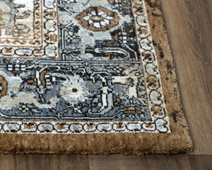 Alora Decor Elect Brown Runner Rug Recycled Polyester Persian-Inspired Medallion 2'6"X8' Durable Hallway Accent 01701710700542608