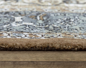 Alora Decor Elect Brown Runner Rug Recycled Polyester Persian-Inspired Medallion 2'6"X8' Durable Hallway Accent 01701710700542608