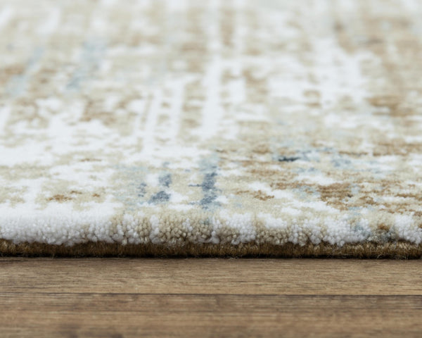 Alora Decor Elect Abstract Runner Rug 2'6"X8' - Recycled Polyester Ombré Crosshatch, Durable Soft Pile, Eco-Friendly 01701710800042608