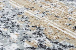 Alora Decor Elect Abstract Rug — Eco-Friendly Recycled Polyester, Neutral Painterly Palette, Durable Power-Serge Edges 9' x 12' 01701710900460912