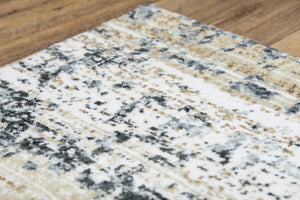Alora Decor Elect Abstract Rug — Eco-Friendly Recycled Polyester, Neutral Painterly Palette, Durable Power-Serge Edges 9' x 12' 01701710900460912