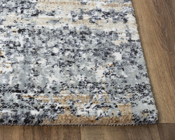 Alora Decor Elect Abstract Rug — Eco-Friendly Recycled Polyester, Neutral Painterly Palette, Durable Power-Serge Edges 9' x 12' 01701710900460912