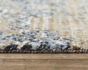 Alora Decor Elect Abstract Rug — Eco-Friendly Recycled Polyester, Neutral Painterly Palette, Durable Power-Serge Edges 9' x 12' 01701710900460912