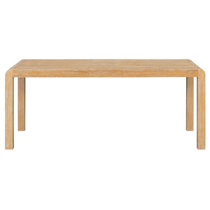 English Elm Trexm Rustic Oak Extendable Dining Set with Upholstered Chairs Bench Seats 6 Natural ST000154AAN