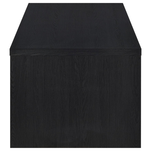 English Elm Fletcher Lacquered High Gloss Coffee Table with Open Shelf for Modern Living Rooms B062P447736