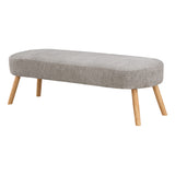 OSP Home Furnishings Cameron Bench Pewter/Natural