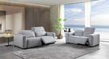 VIG Furniture Divani Casa Bode - Modern Grey Fabric Sofa with 2 Recliners VGMB-R211-P1-SOFA-M31