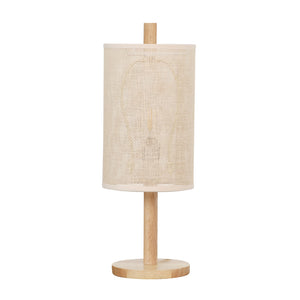 English Elm Ashcroft Furniture - Modern Oak Table Lamp with Paper Rattan Shade for Living Room Bedroom Study — Soft Diffused Glow, Durable Craftsmanship Brown B183P315081
