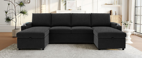 English Elm Swivel Barrel Accent Chair Chenille Tufted Round Club Seat for Living Room Lounge Black N719S002190B