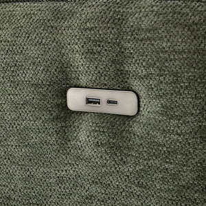 English Elm Modern Modular Sectional Sofa With Usb Ports, Movable Ottoman, And Pillows – Perfect For Living Rooms! N719S002050F