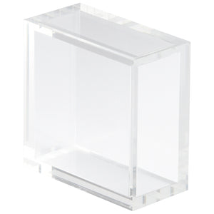 Square Acrylic Pedestal Clear 01833 Cyan Design