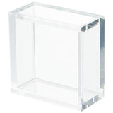 Square Acrylic Pedestal Clear 01833 Cyan Design