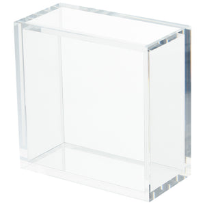 Square Acrylic Pedestal Clear 01834 Cyan Design