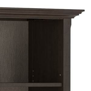 English Elm Amherst 36-Inch Solid Pine 5-Shelf Bookcase In Hickory Brown - Rustic Charm For Any Space B136P238613