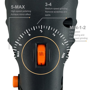 English Elm Car Rotary Polisher 7 Inch 10 Amp Variable Speed Buffer with Full Detailing Kit T3177P305035