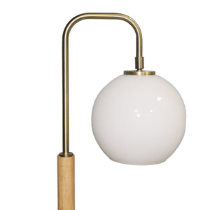 English Elm Ashcroft Furniture - Bedroom Table Lamp - Nordic Modern Marble Base With White Globe Shade For Cozy Lighting Décor B183P315128