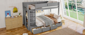 English Elm Twin Triple Bunk Bed Metal L-shaped Frame Sleeps Three Kids White Finish W1580S00474