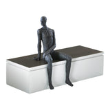 Posing Man Shelf Decor Sculpture