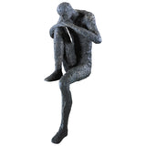 Thinking Man Shelf Decor Sculpture