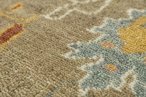 Alora Decor Muse Toast Floral Rug Hand-Knotted 100% Hand-Spun Wool — Transitional Warmth, Soft Dense Pile 8' x 10' 019019105T3330810