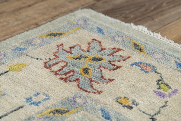 Alora Decor Muse Sea Green Floral Rug Hand-Knotted 100% Hand-Spun Wool Transitional Elegance For Entryways 9' x 12' 01901910833040912