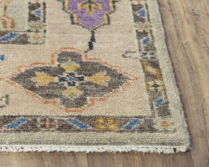 Alora Decor Muse Hand-Knotted Gray Wool Rug With Layered Floral Medallions, Artisanal Texture And Durable Charm 6' x 9' 01901911033370609