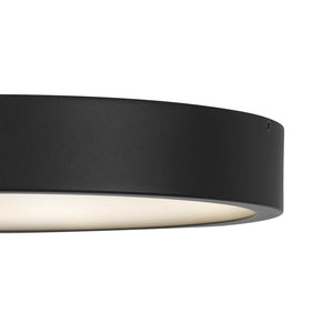 English Elm 14 Inch Aluminum Flush Mount Led Ceiling Light Dimmable for Kitchens and Hallways Black B370P421874