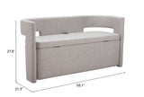 Papua Storage Bench Gray 109994 Zuo Modern